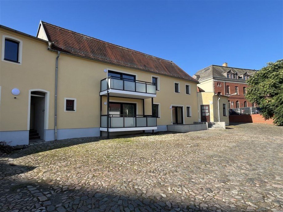 Außenansicht Erdgeschosswohnung Torgau
