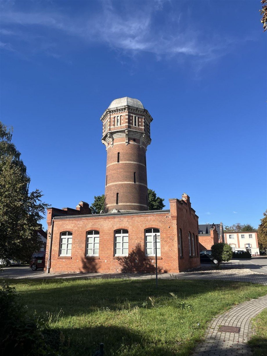 parkähnliche Außenanlage Etagenwohnung Torgau