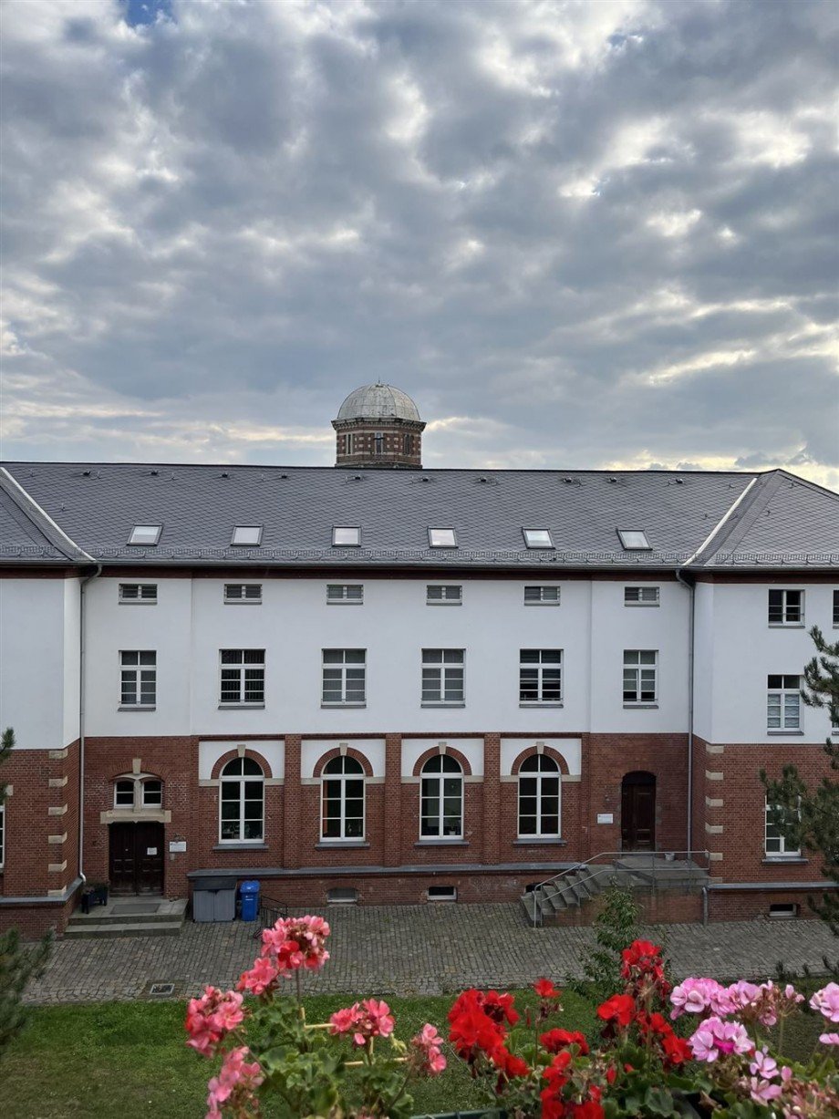 Aussicht vom Balkon Etagenwohnung Torgau