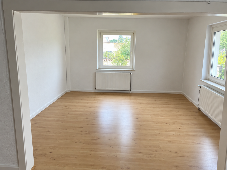 Wohnzimmer Doppelhaushälfte Zwethau