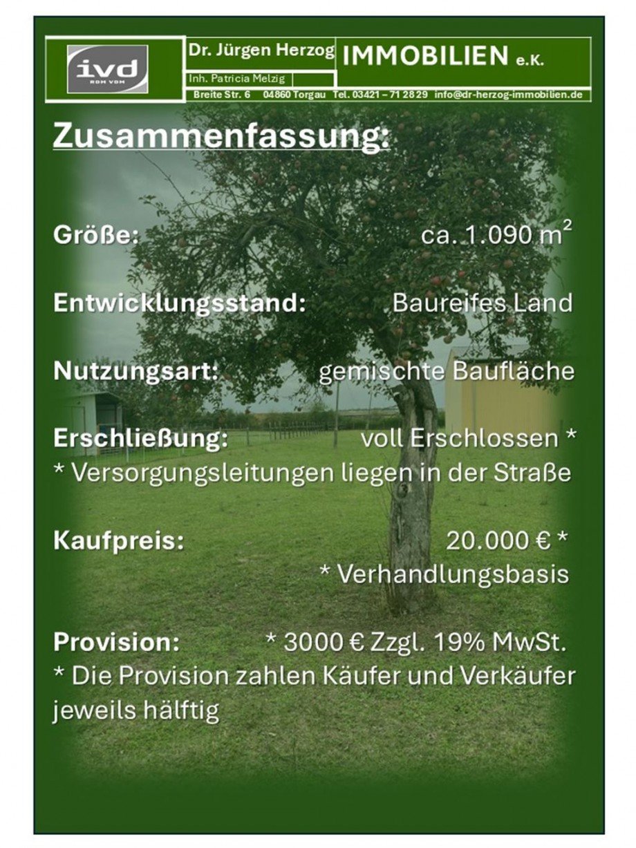 Zusammenfassung Wohngrundstück Nichtewitz