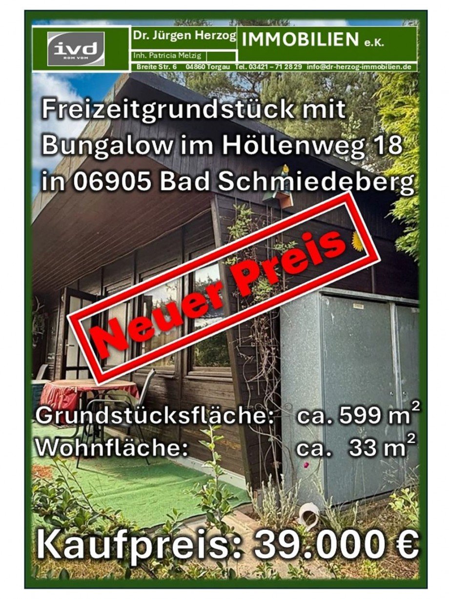 Exposé Entwurf Freizeitgrundstück Bad Schmiedeberg